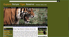 Desktop Screenshot of periyartigerreserve.net